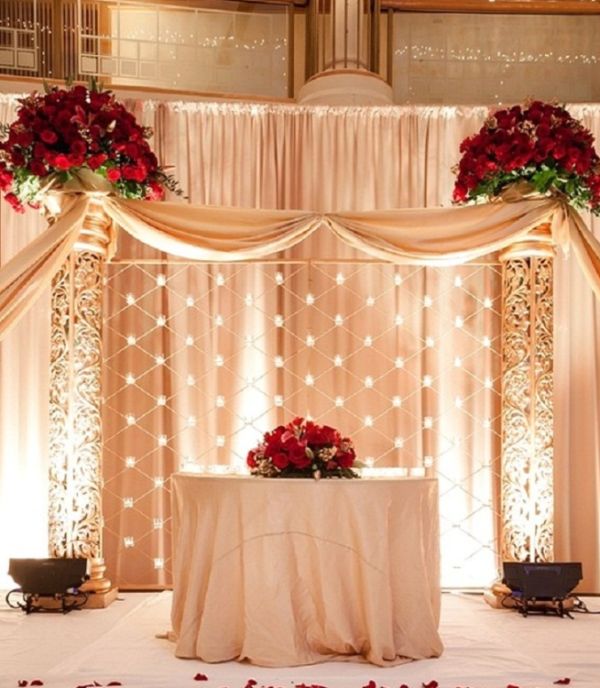 ideias decoração casamento vermelho simples e bonita