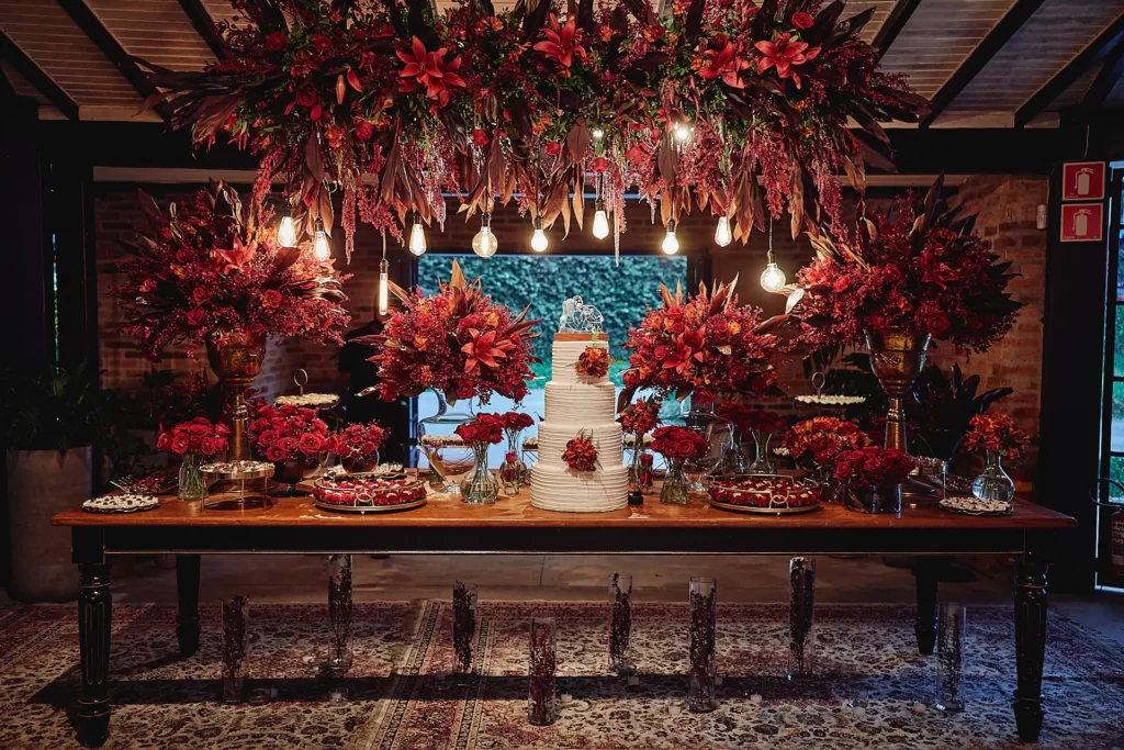 como evitar erros decoração casamento vermelho