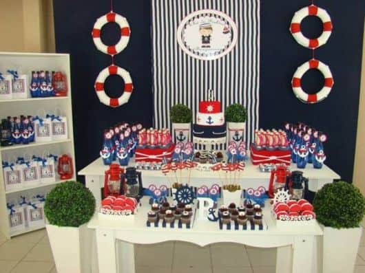 como fazer centro de mesa ursinho marinheiro