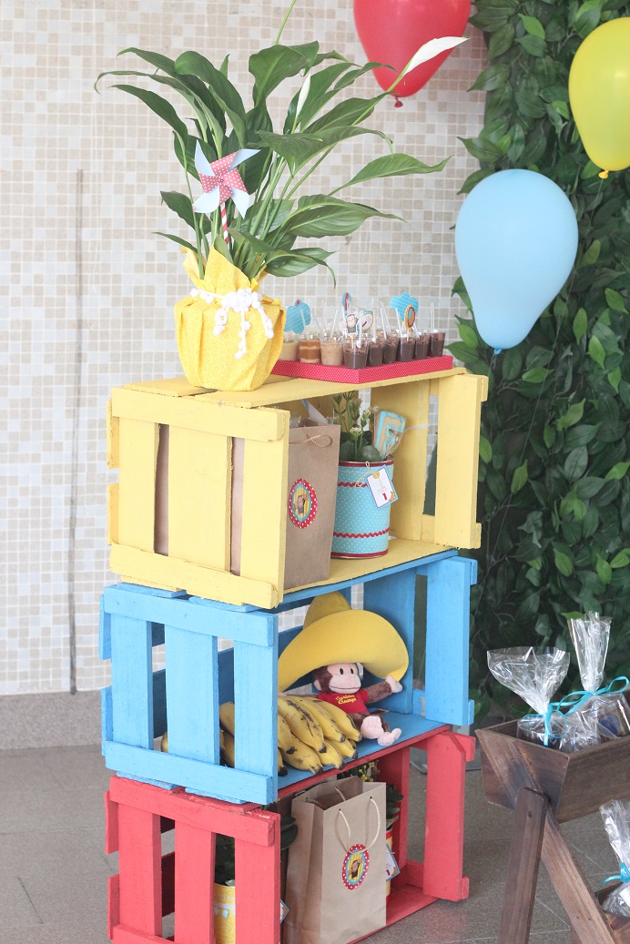 decoração festa junina caixote frutas