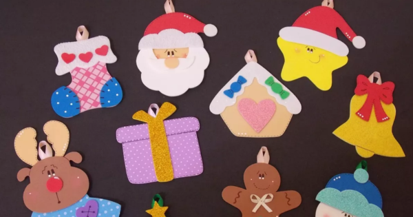 50 ideias criativas decoração natal eva moldes