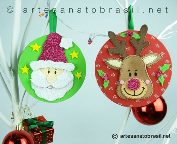 decoração natal eva ou feltro qual melhor custo beneficio