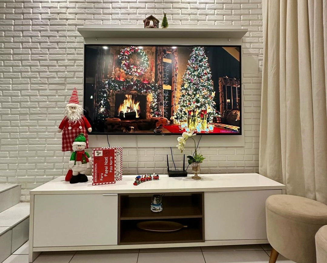 decoração de natal para sala pequena
