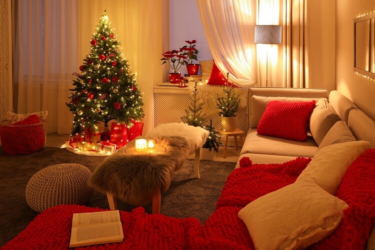 árvore de natal de parede vs mini árvore de natal
