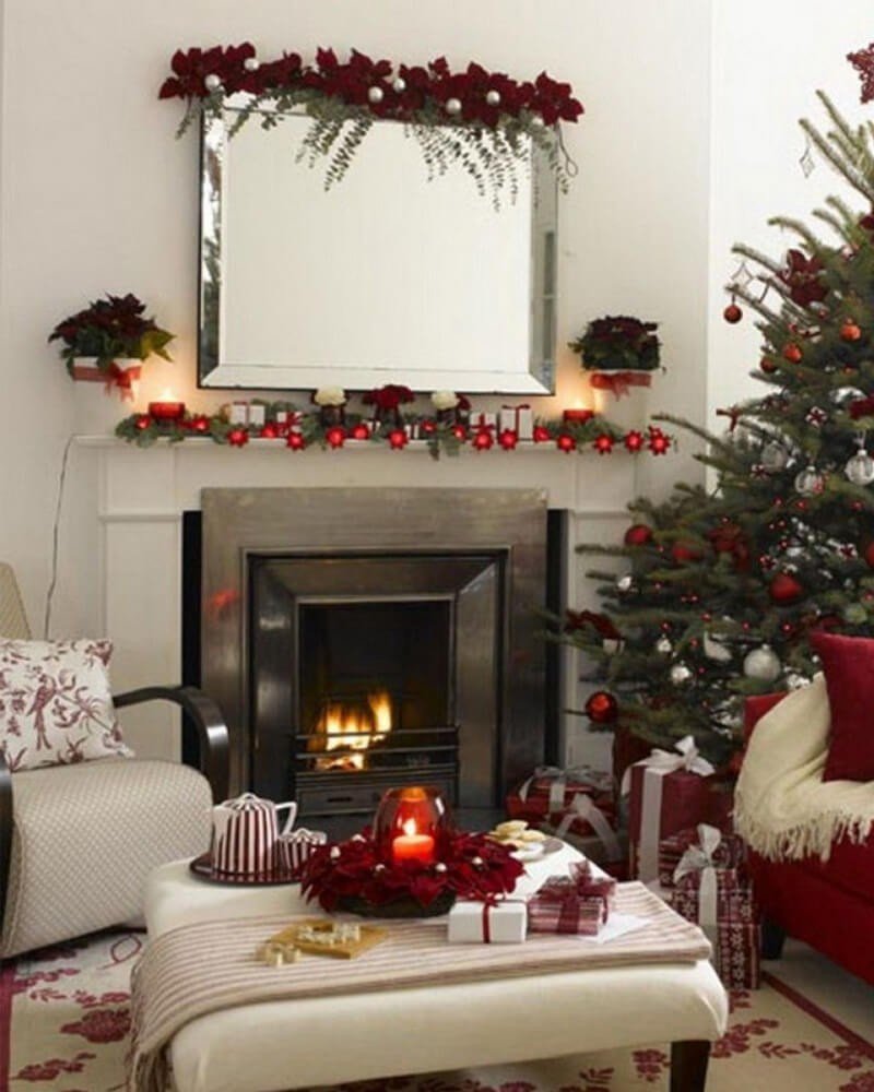 decoração de natal sala pequena barata