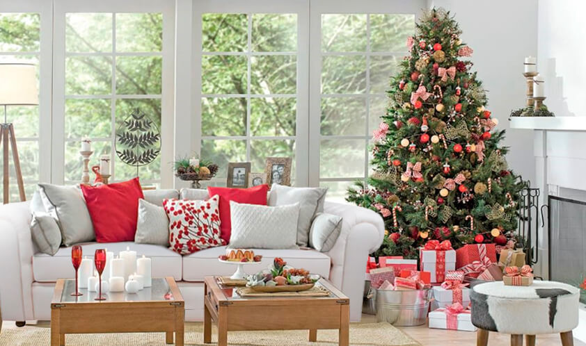 decoração de natal para sala pequena
