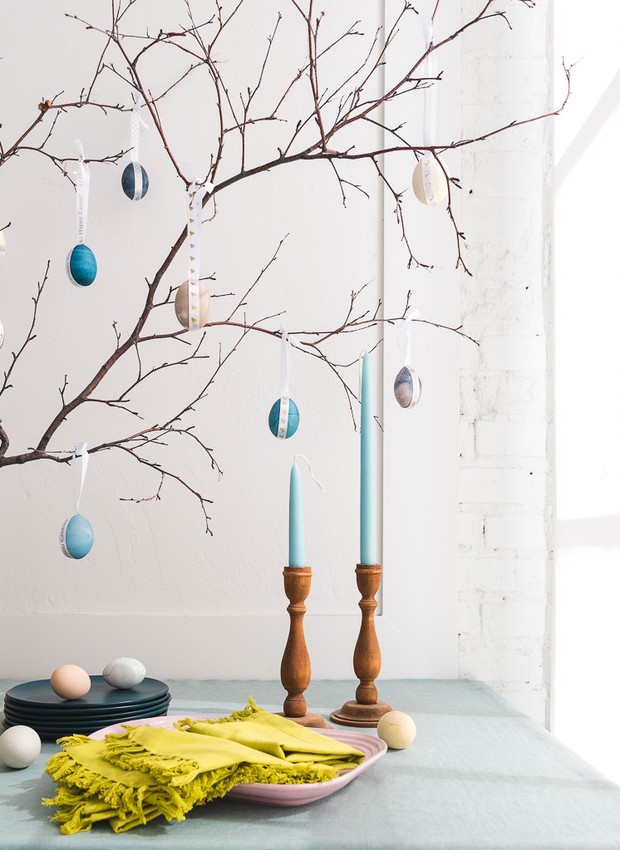 Além dos Ovos: Enfeites Diferentes para uma Osterbaum Moderna e Elegante