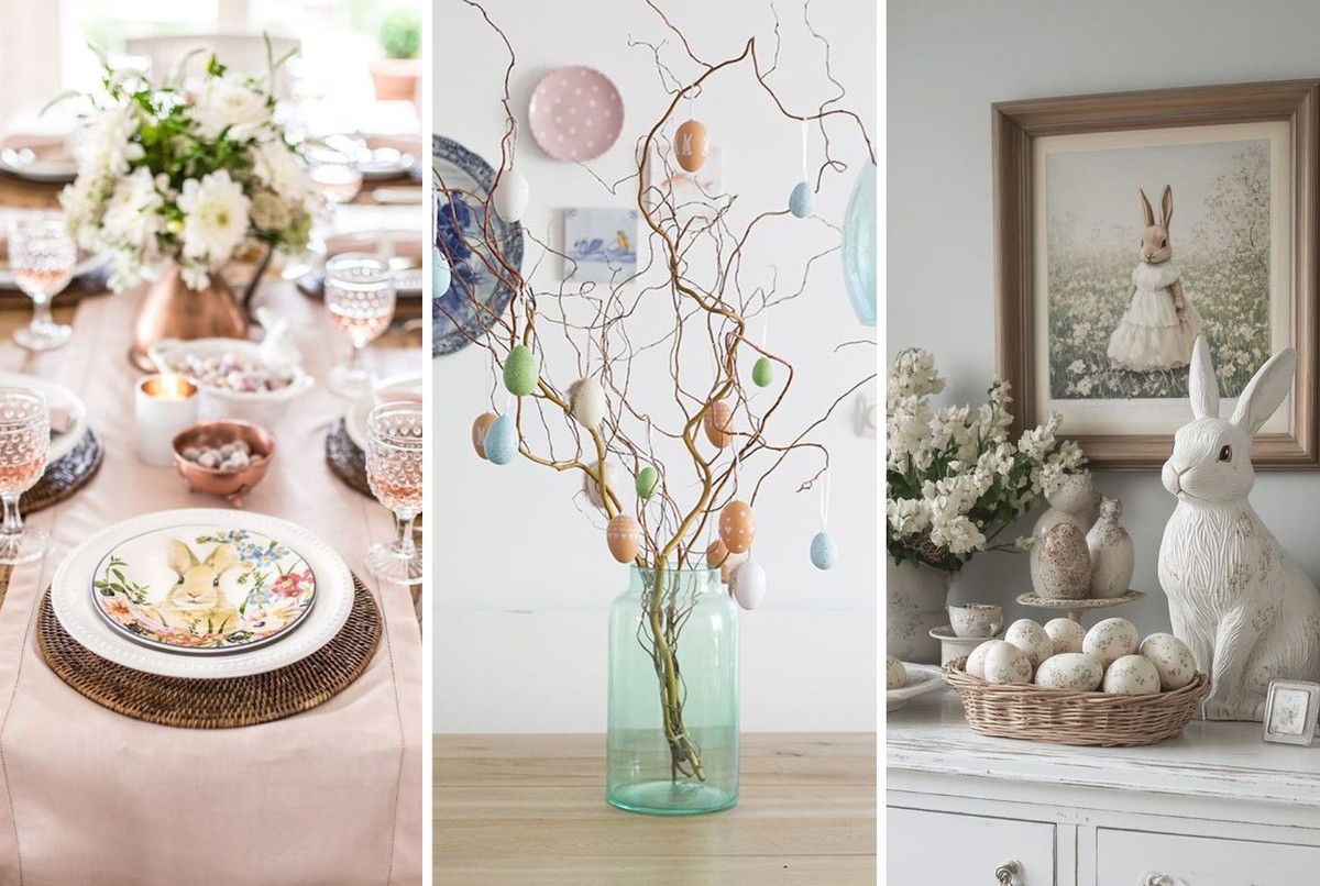 DIY: Guirlanda de Páscoa Farmhouse com Galhos Secos