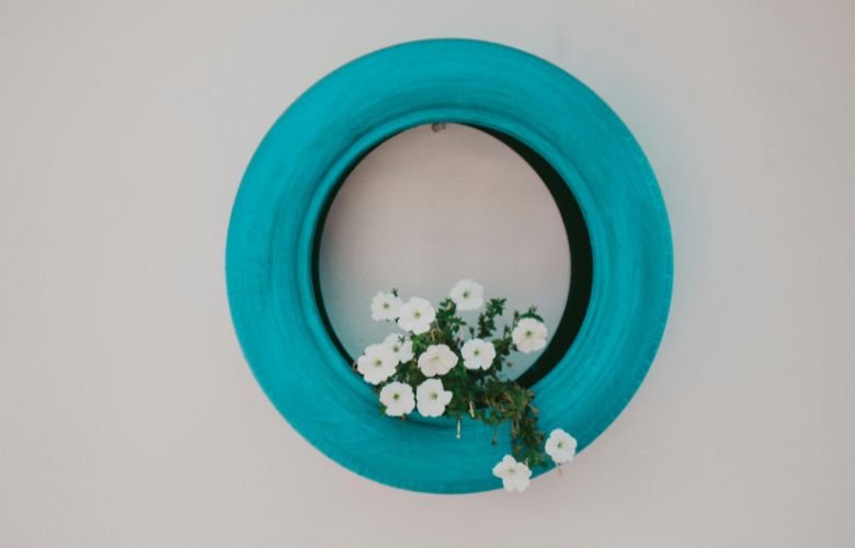 quanto custa decorar jardim com pneus reciclados