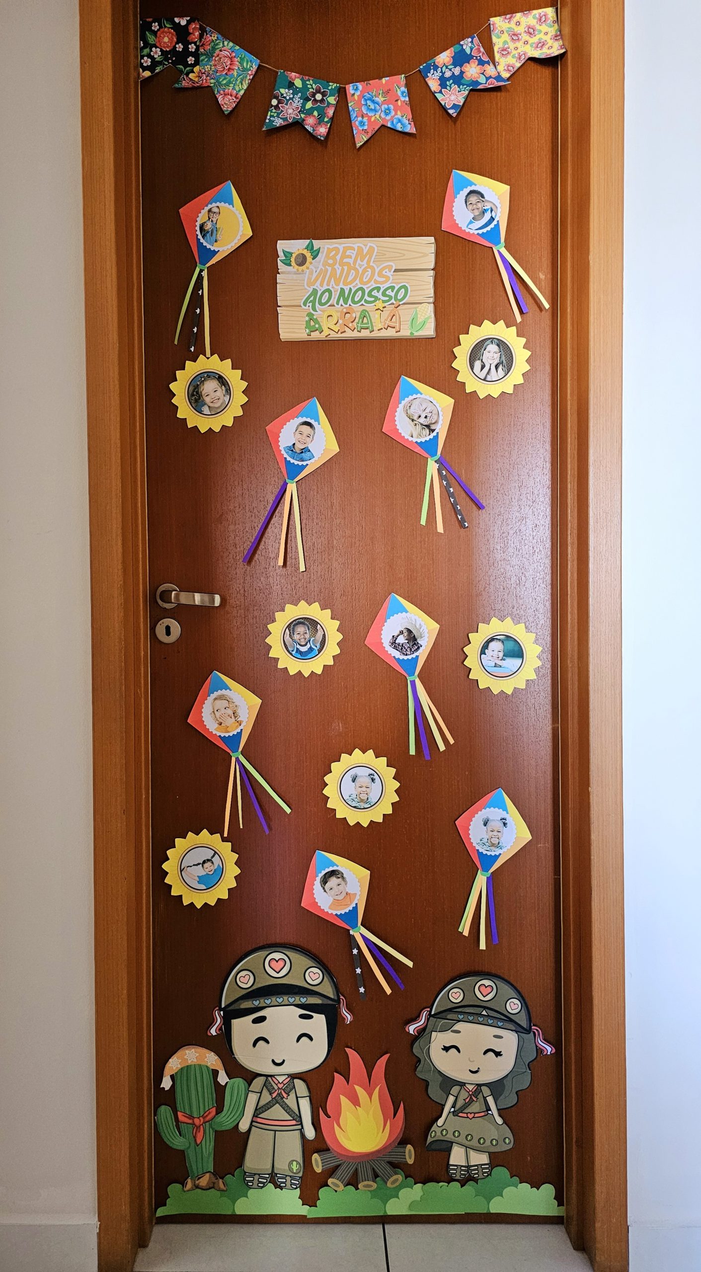 inspiração decoração porta festa junina