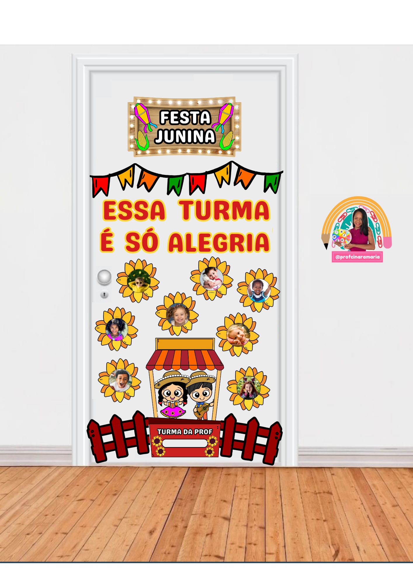 decoração porta festa junina barata vs cara