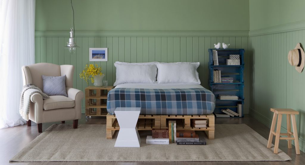 decoração de quarto com caixote