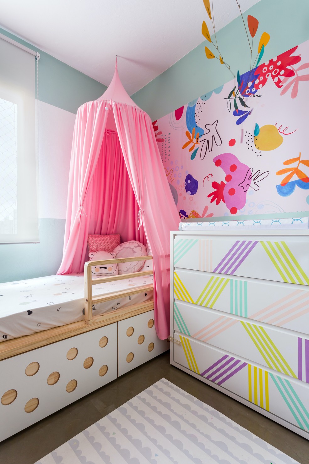 decoração de quarto infantil feminino simples e barato
