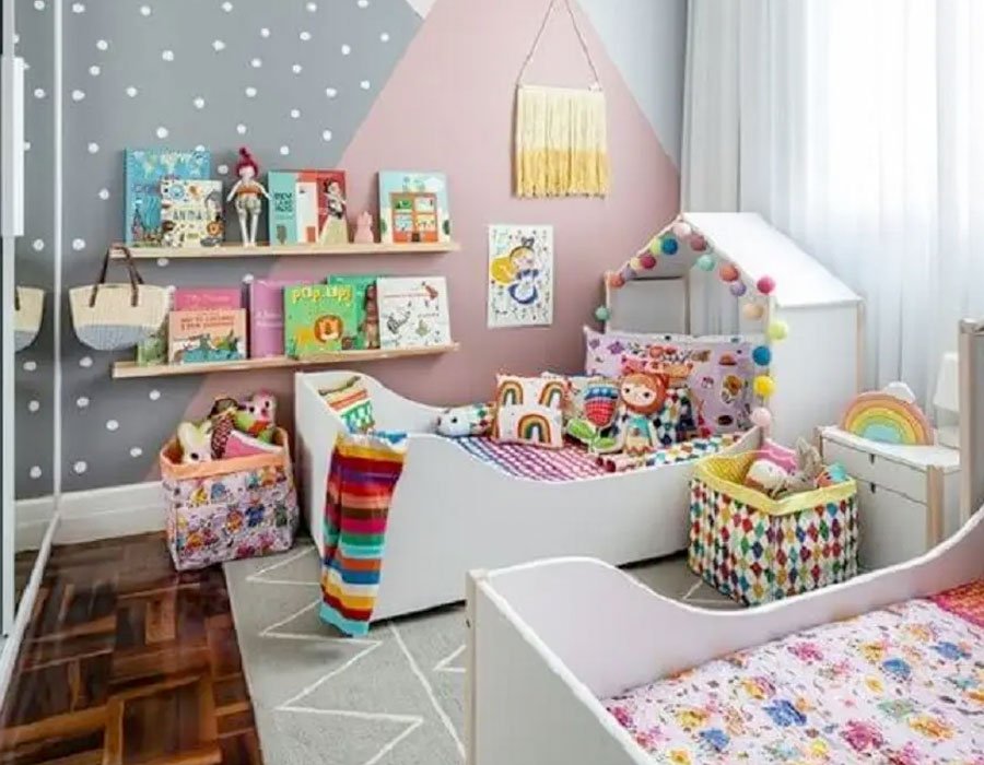 como economizar na decoração quarto de menina
