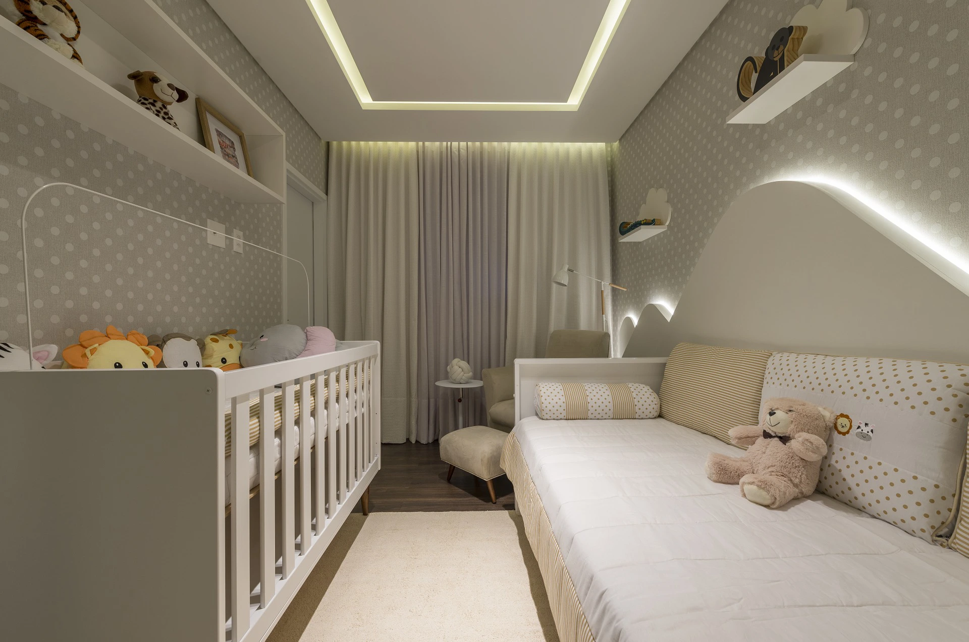 ideias de decoração quarto de bebê moderno