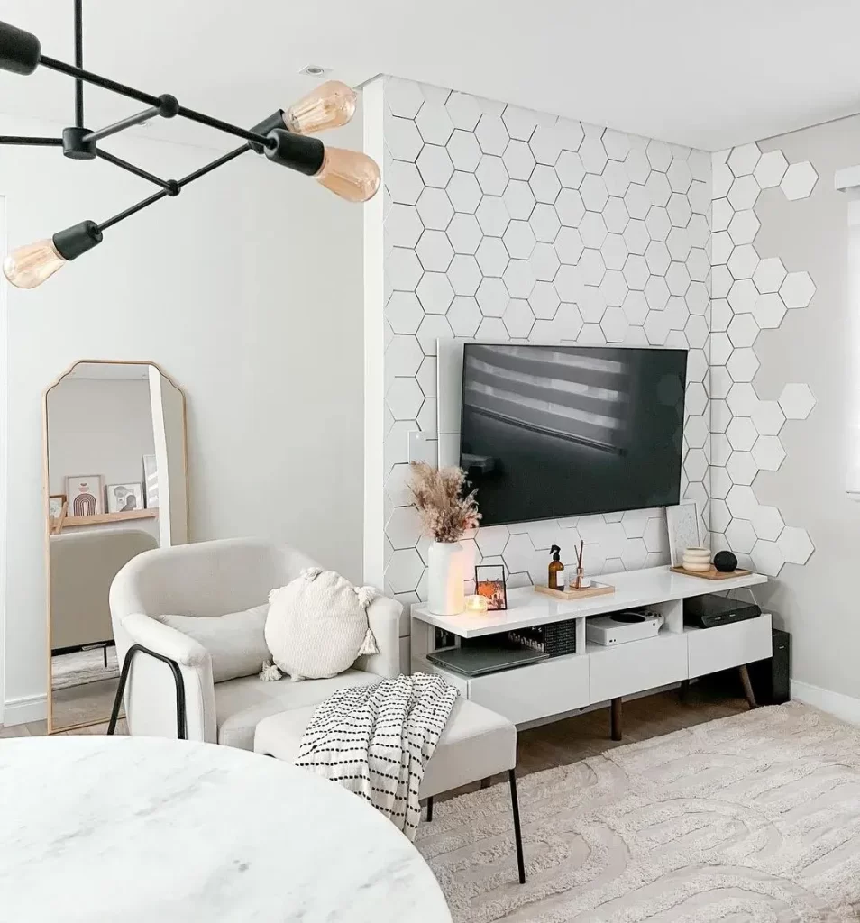 ideias criativas para decorar rack sala de estar
