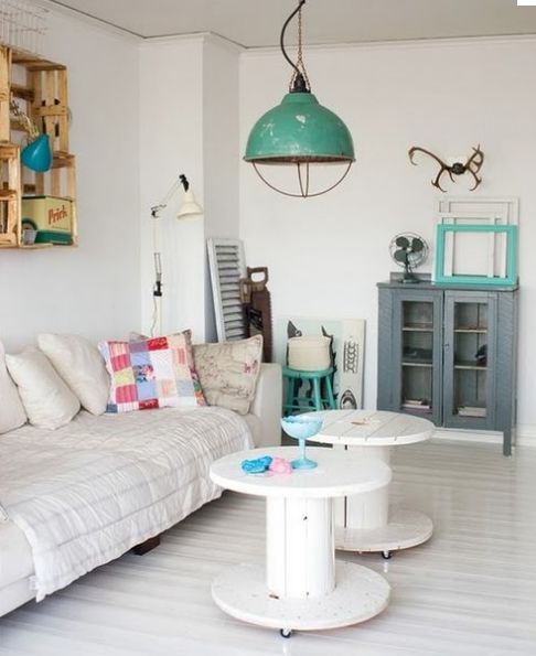 decoração de sala reciclagem