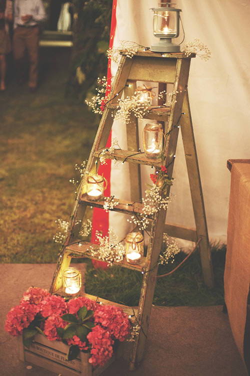 DIY: Decoração de Escada de Casamento com Orçamento Reduzido