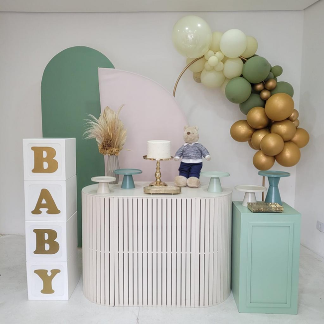 Elementos Essenciais para a Mesa do Chá de Bebê: Painéis