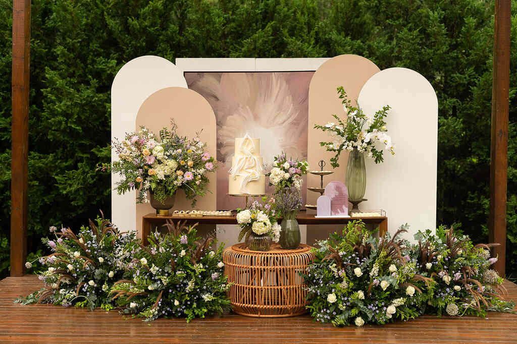decoração para casamento de dia
