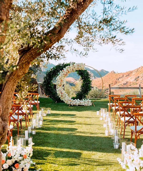 decoração para casamento de dia