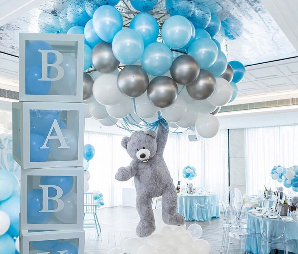decoração para chá de bebê menino