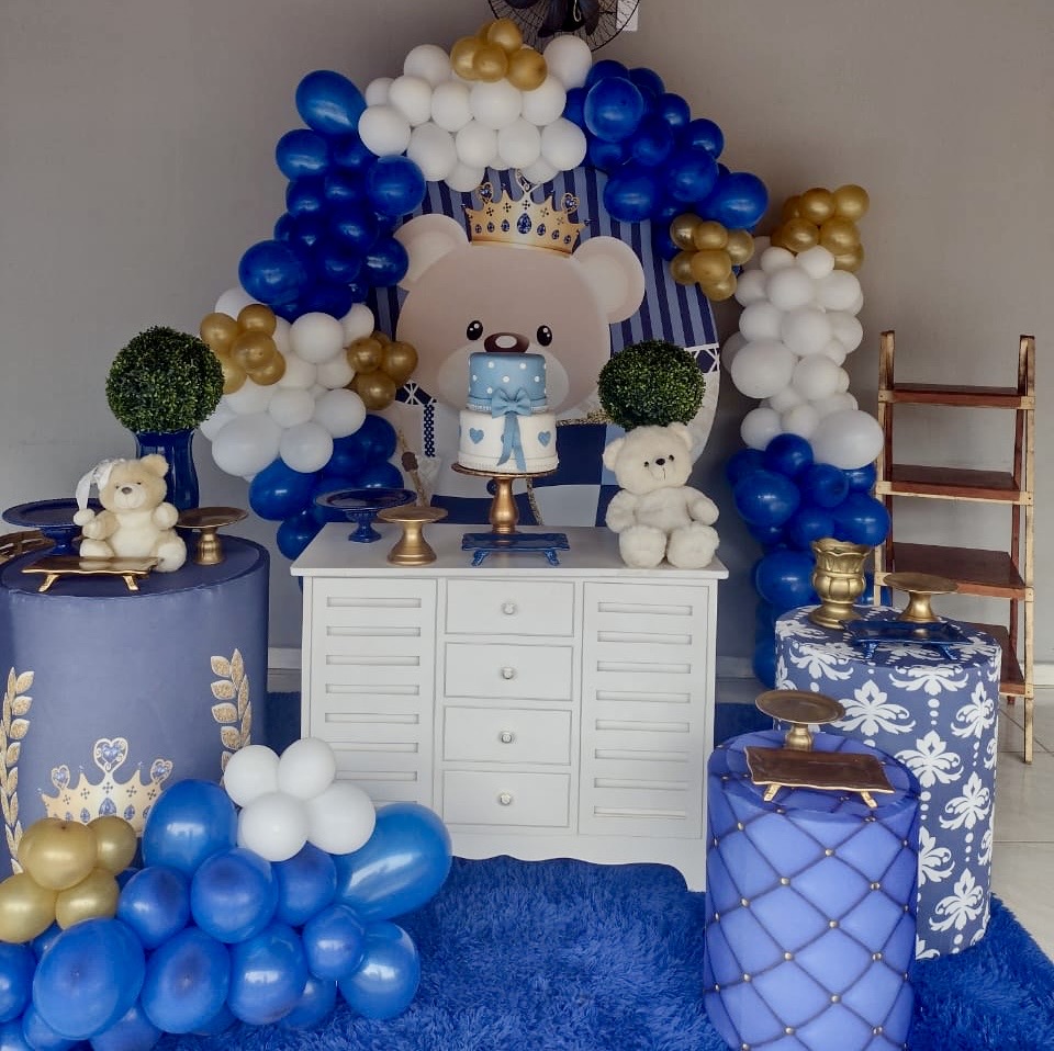 decoração chá de bebê menino com tema safari baby