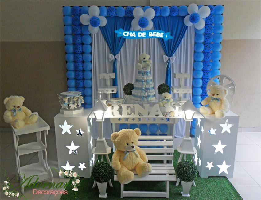 decoração para chá de bebê menino