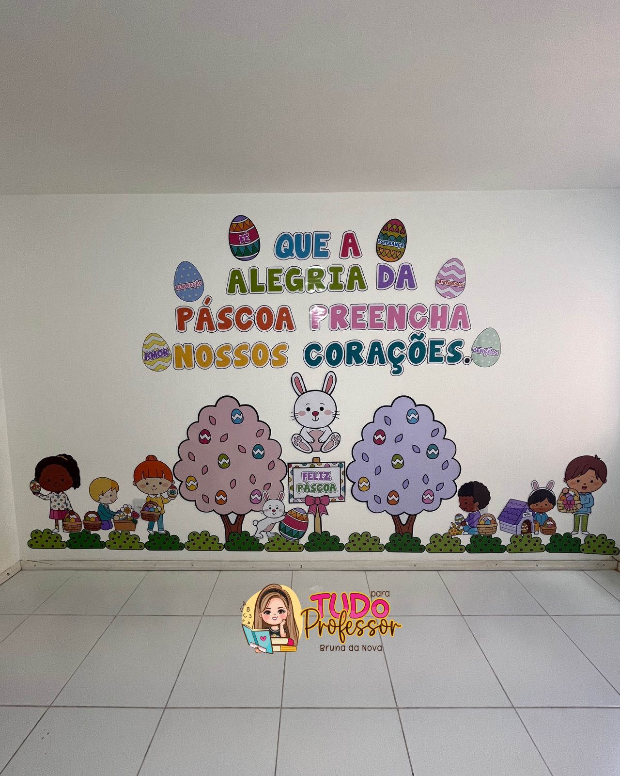 atividades páscoa escola decoração