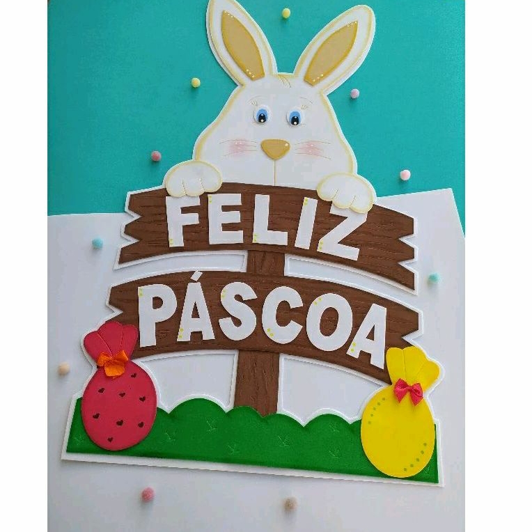 coelho páscoa decoração sala de aula