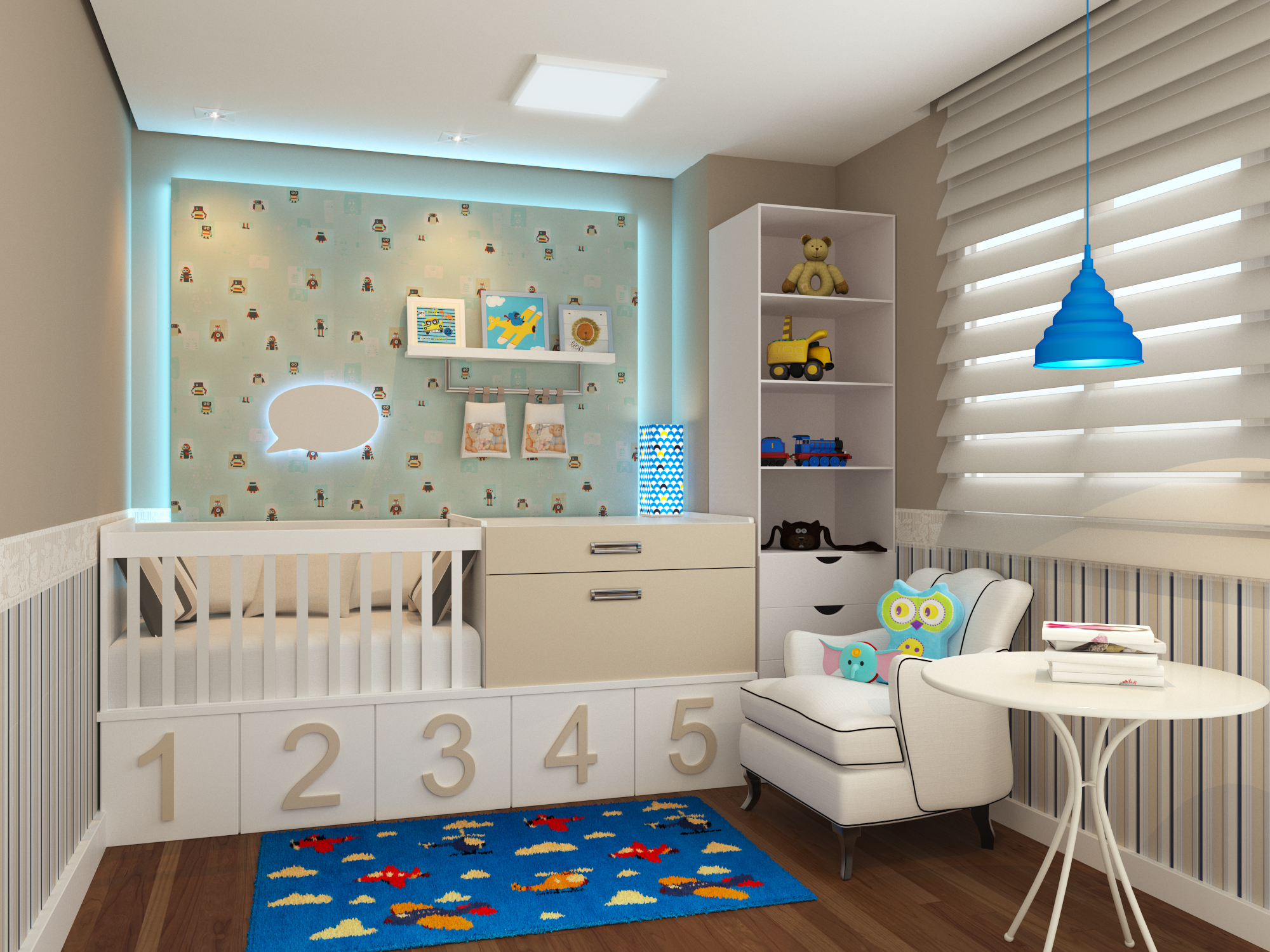 decoração quarto bebe feminino