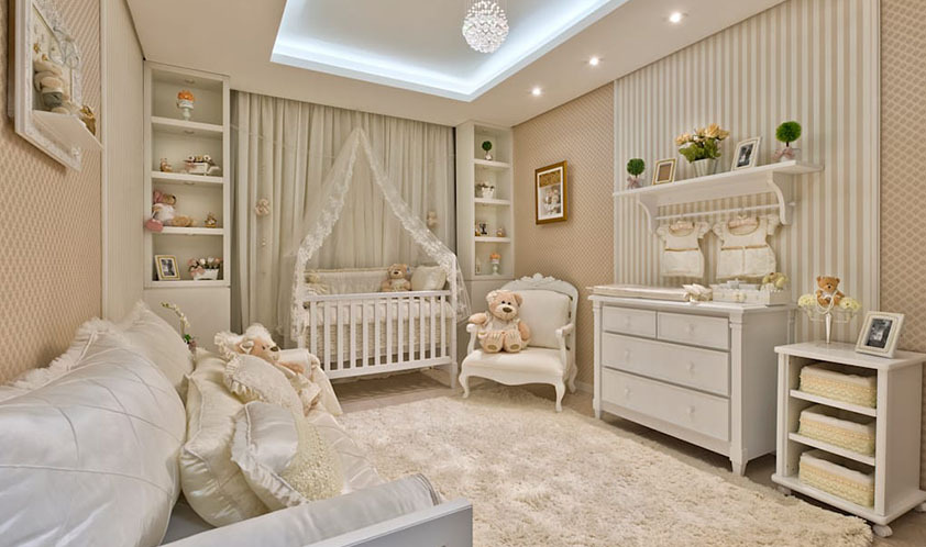 decoração quarto bebe feminino