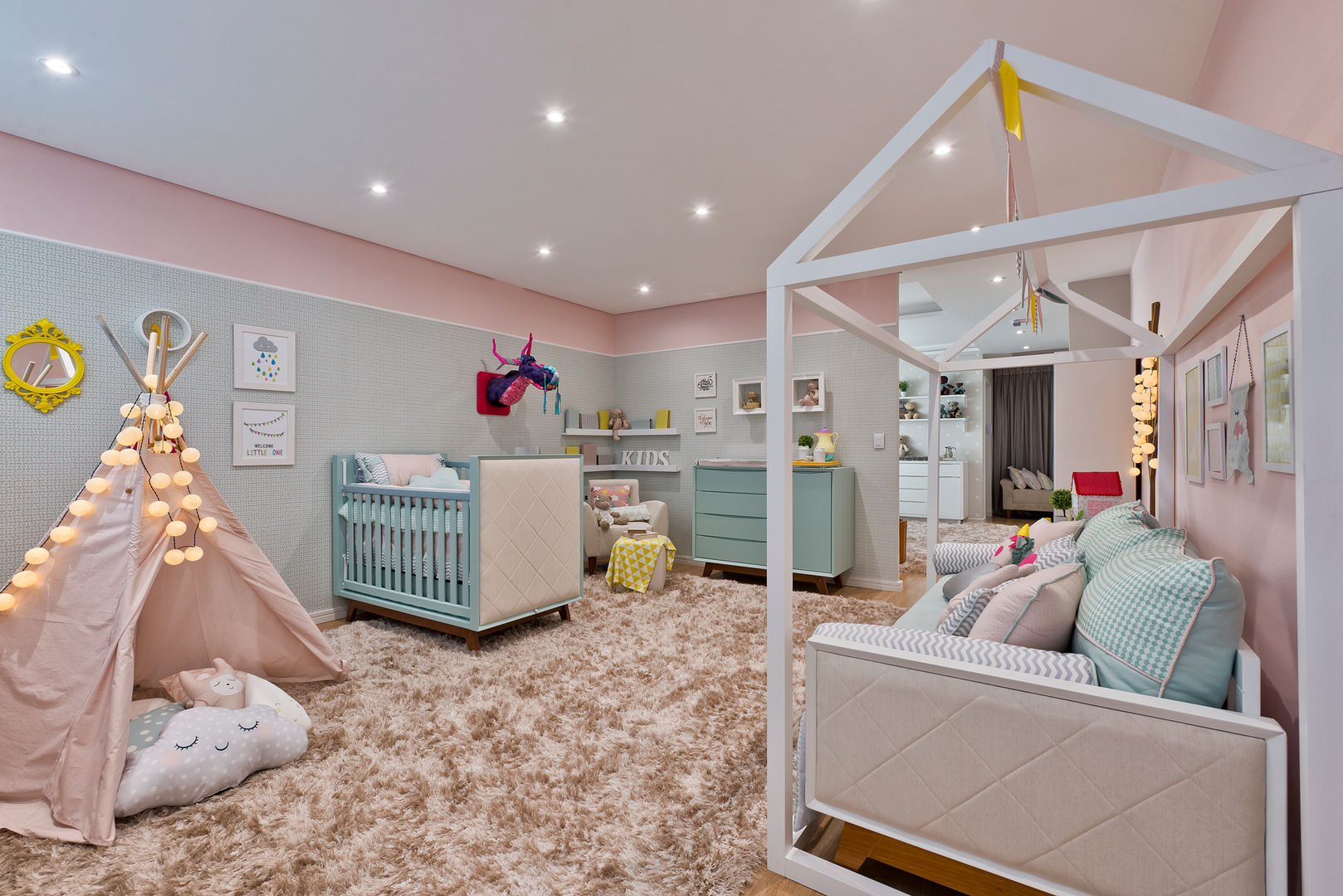 decoração quarto bebe feminino