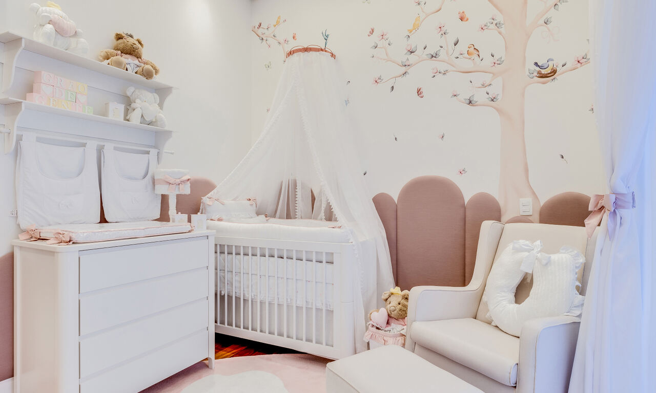 decoração quarto bebe feminino