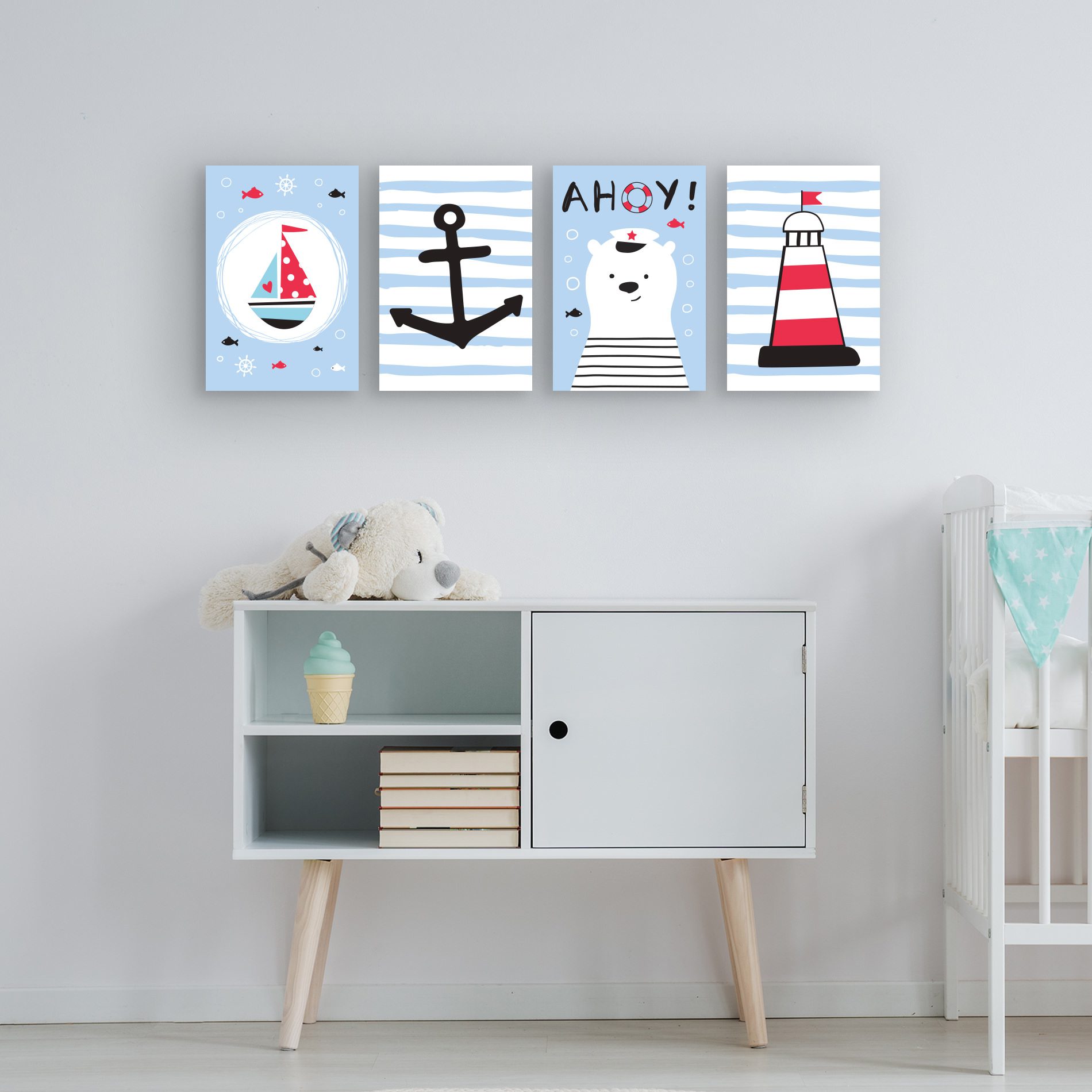 DIY: Faça Você Mesmo a Decoração Marinheira do Quarto do Bebê