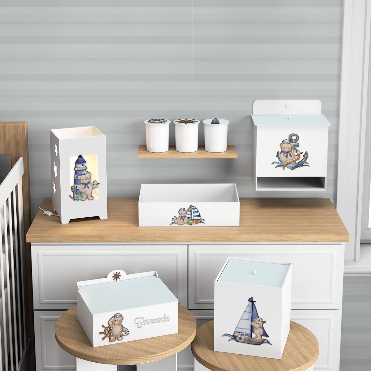 As Melhores Lojas Online para Comprar Itens de Quarto de Bebê Marinheiro