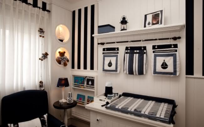 decoração quarto bebe marinheiro