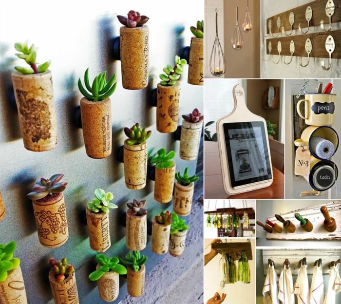 decoração reciclada para cozinha