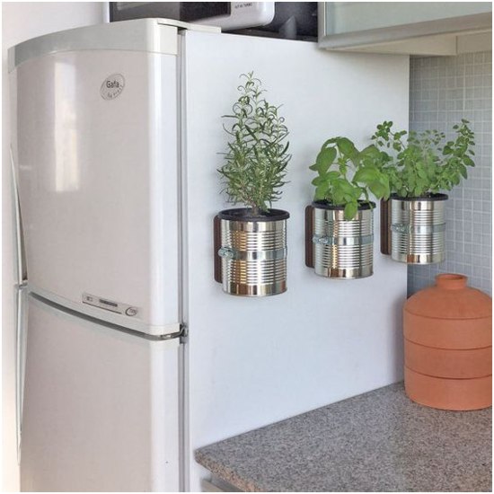 decoração reciclada para cozinha