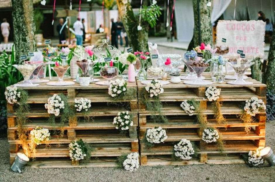 como fazer centros de mesa rústicos para festa