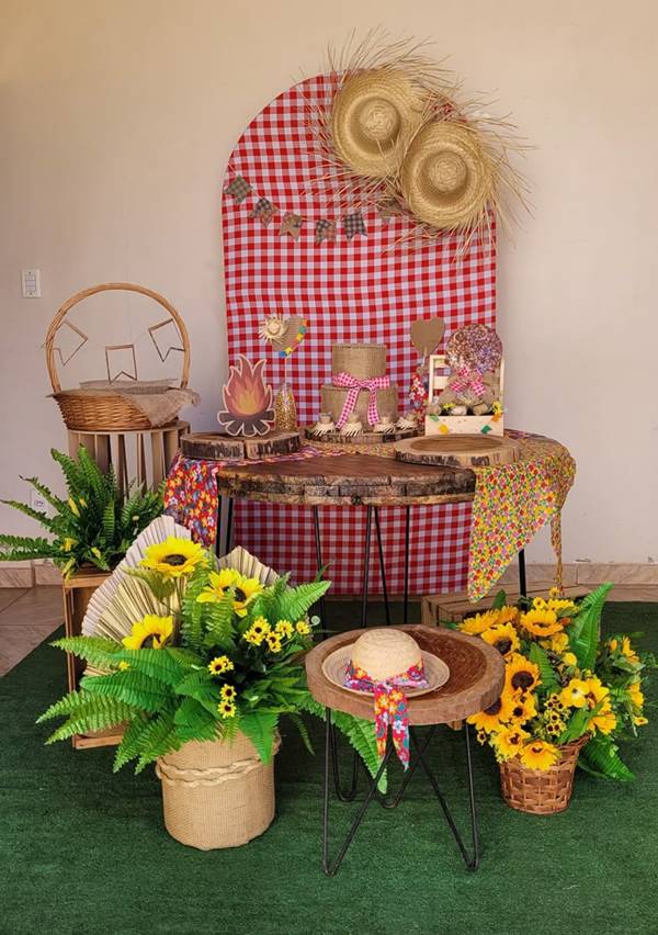 como fazer centros de mesa rústicos para festa