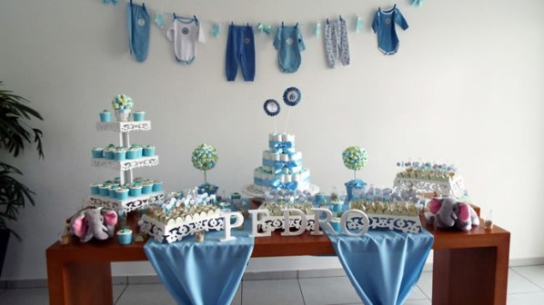 decoraçao simples cha de bebe