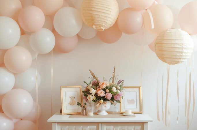 ideias de decoração simples para chá de bebê