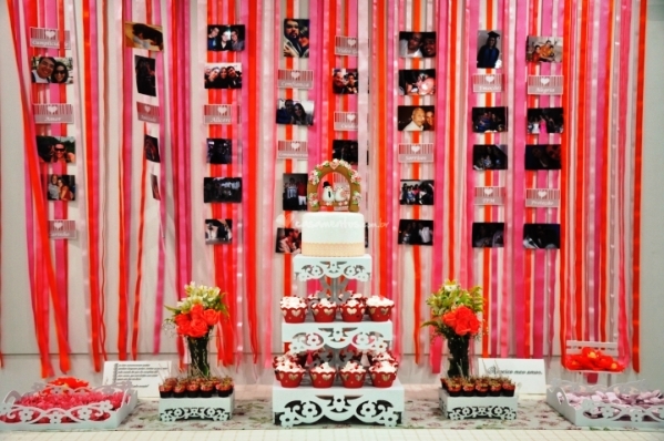 decoração simples para noivado