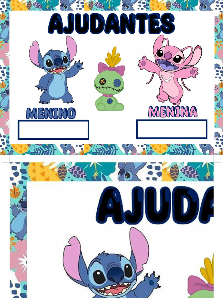 kit festa stitch para imprimir