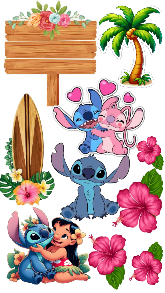 lembrancinha stitch para imprimir