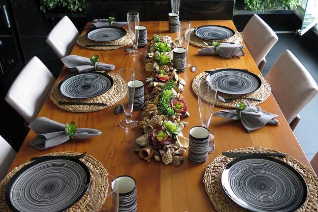 decorações de mesa