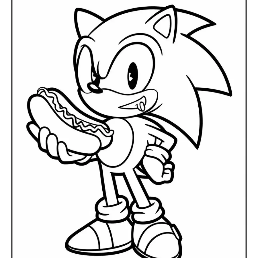 sonic the hedgehog coloring pages