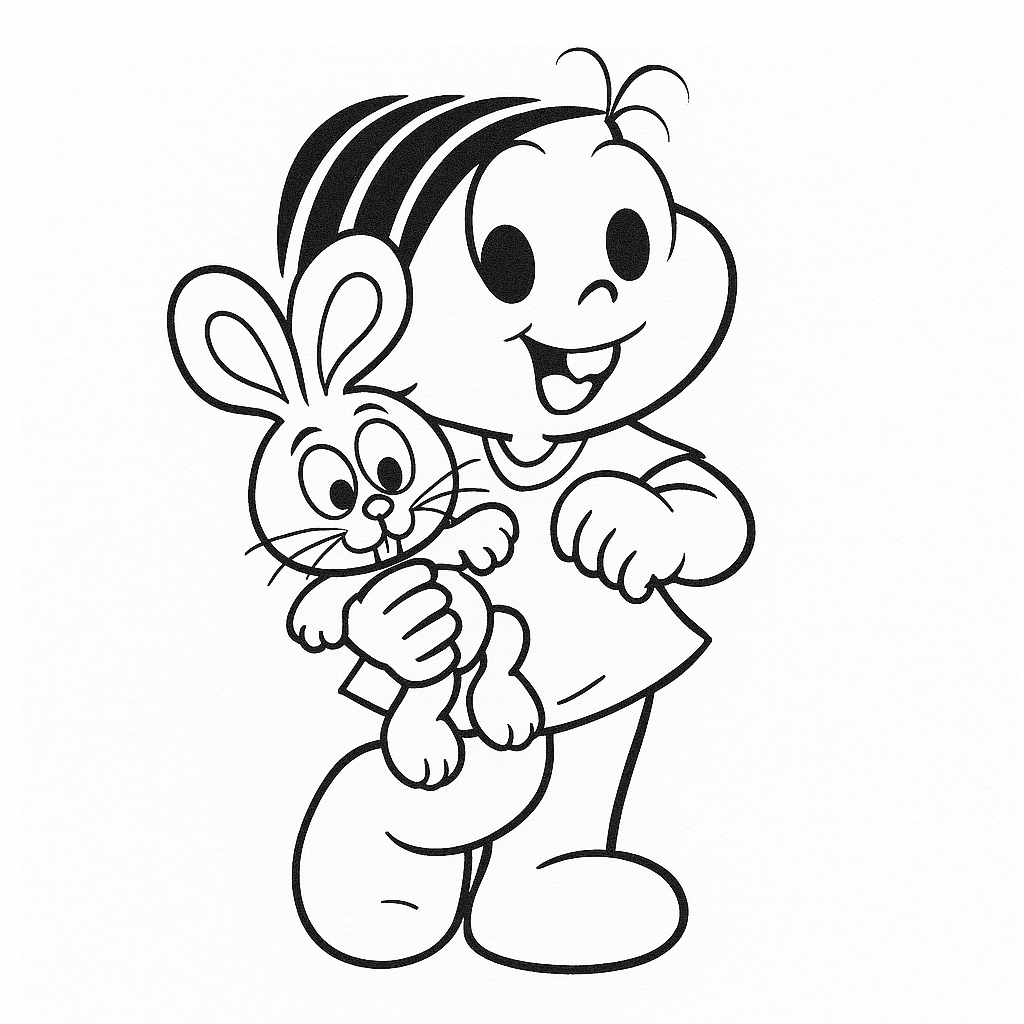 moldes da turma da mônica para colorir