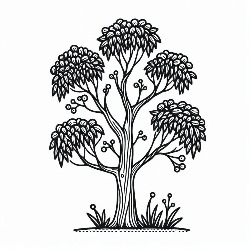 desenho de árvore para crianças